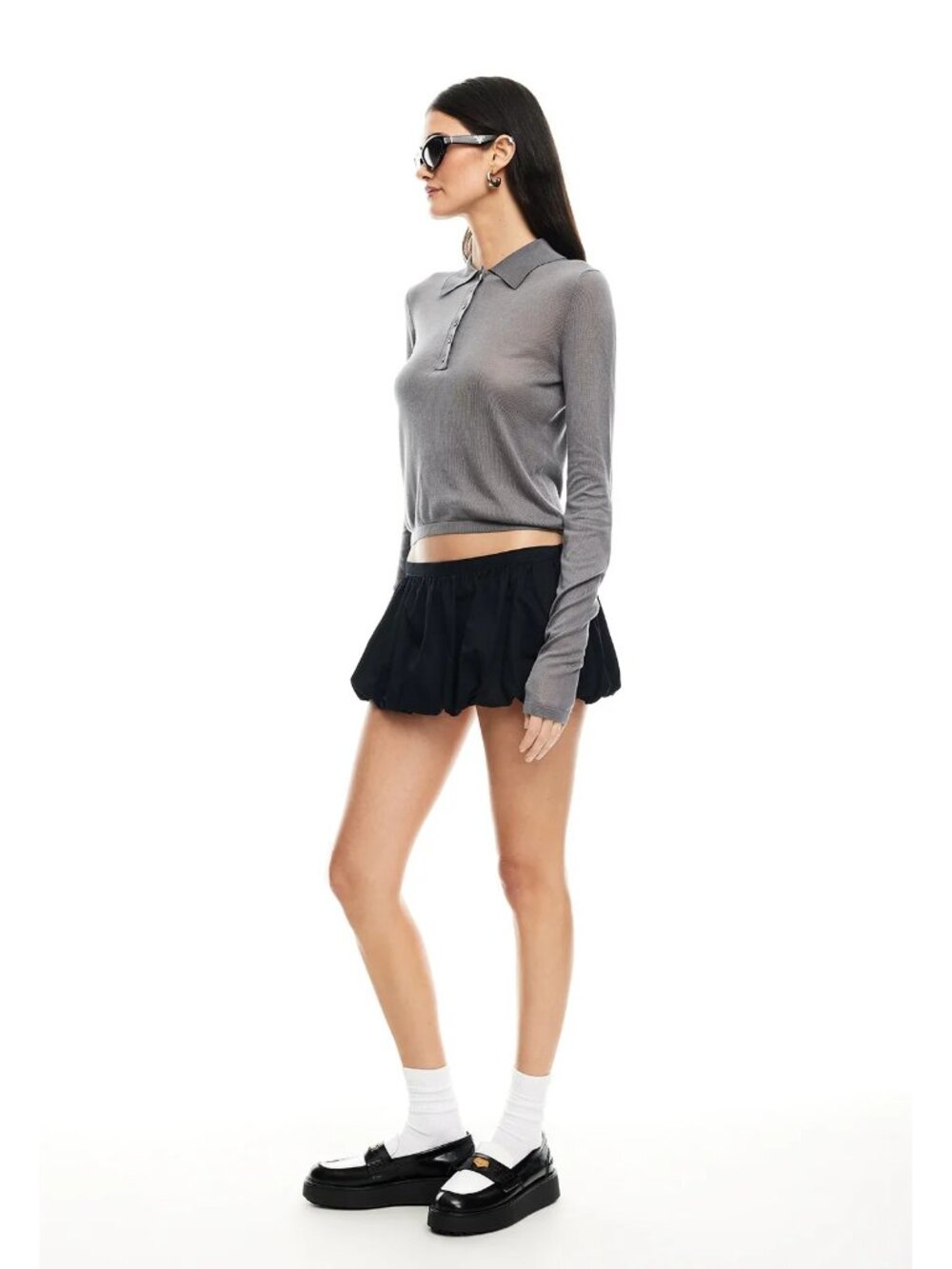 LIONESS Un Tutu Mini Skort in Onyx Small New Womens Skirt Shorts - Picture 13 of 15